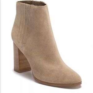 New Joie Yara Block Heel Suede Ankle Boots